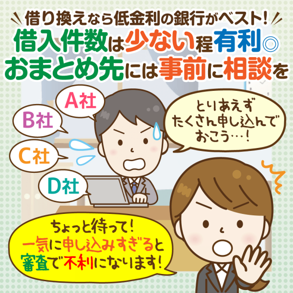 【カードローンの借り換え】審査とデメリットの対策