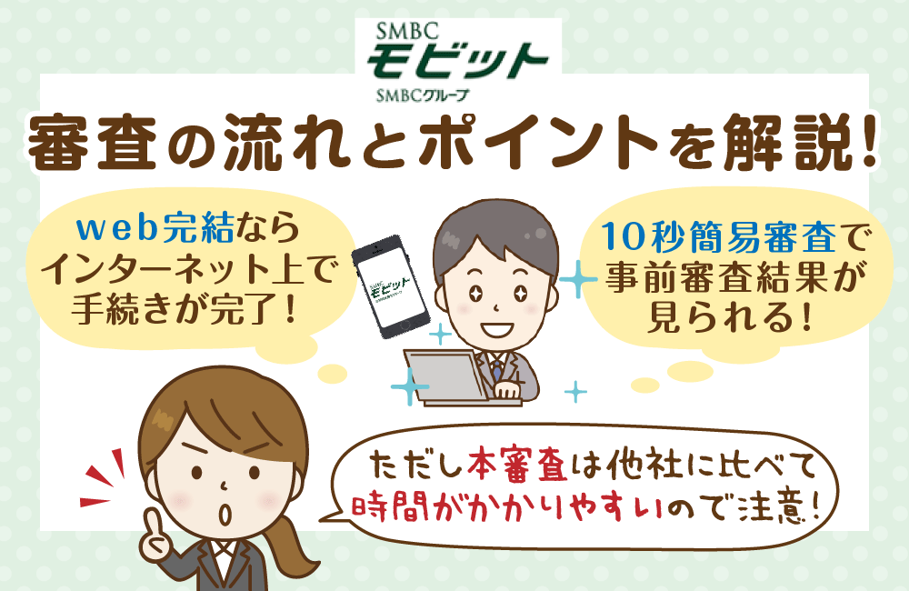 SMBCモビットの審査の流れと、その注意点