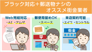 問合せに基づく「郵送物なし」の中小消費者金融（街金）：破産５年以内での通過例も