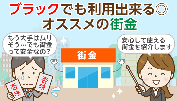 【2021年版】ブラックでも借りれる街金：最も審査が甘い＆即日融資・おまとめ対応の会社を紹介