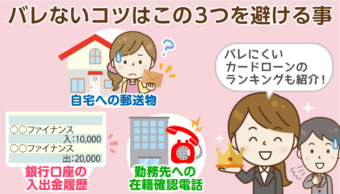 誰にもバレずにお金を借りる方法 家族や勤務先に内緒でカードローンを使うコツとは