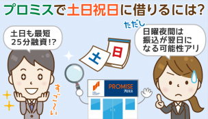 プロミスは土日も最短25分融資！注意点や電話がつながらない時の対処方法も解説